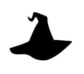 silhouette of a witch hat halloween