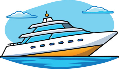 cruise ship vector