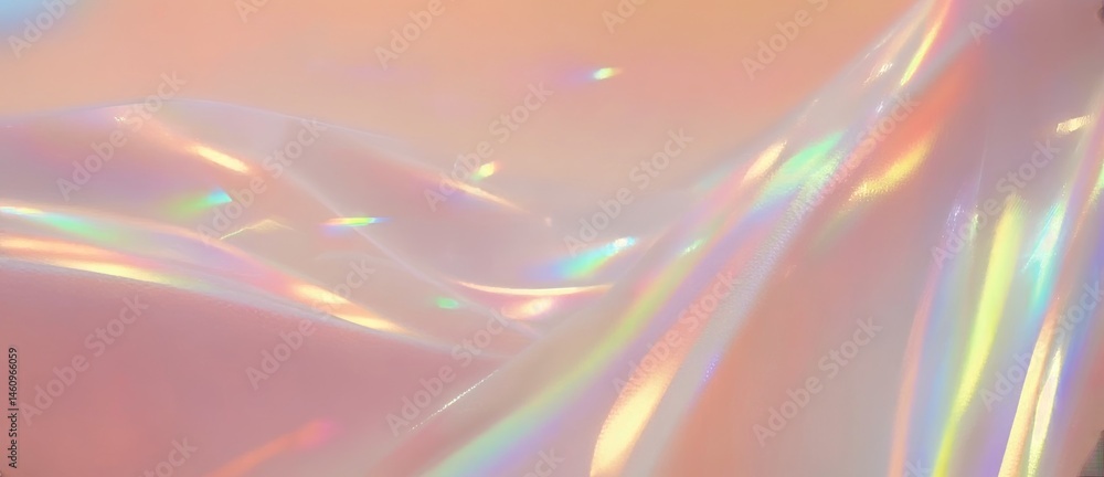 Poster abstract background with soft pastel colors and iridescent textures creating a dreamy atmosphere