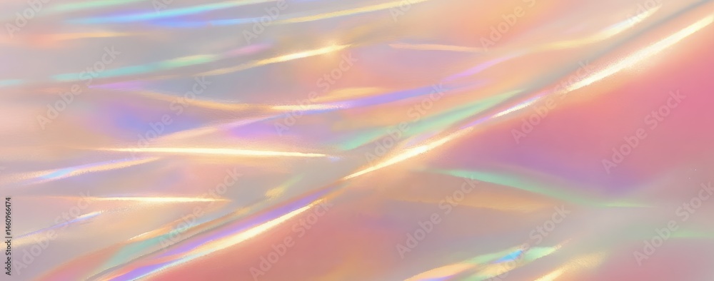 Poster colorful abstract background with soft pastel hues and iridescent patterns creating a serene, calmin