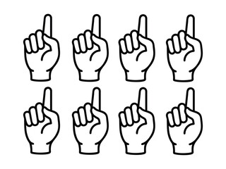 Hands Pointing Upwards, Simple Graphic, black and white pointing hand illustrations, hand, hands, pointing, up, upwards, fingers, illustration, graphic, icon, vector, design, hand, pointing, finger, 