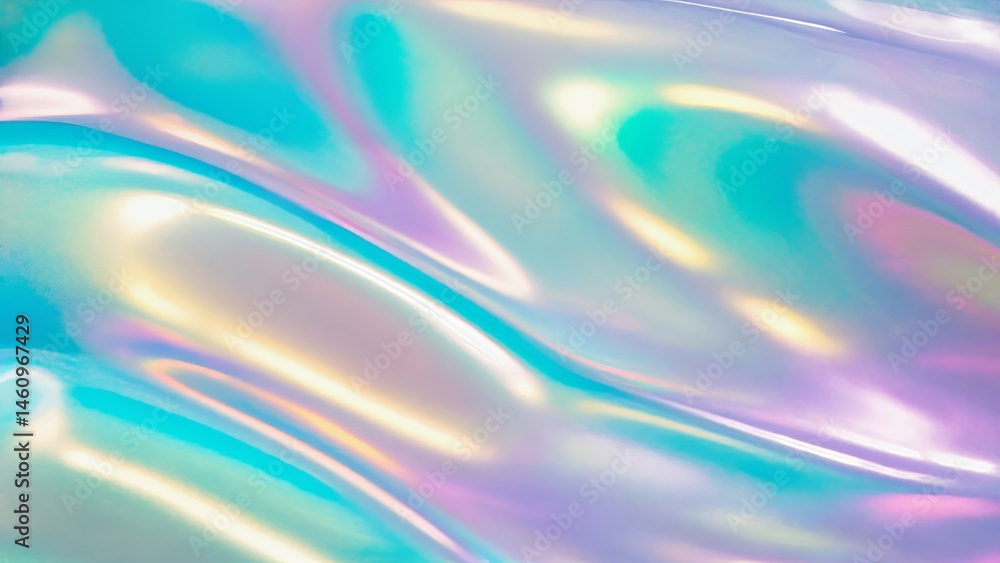 Poster abstract waves of shimmering colors create a mesmerizing background that evokes a sense of tranquili