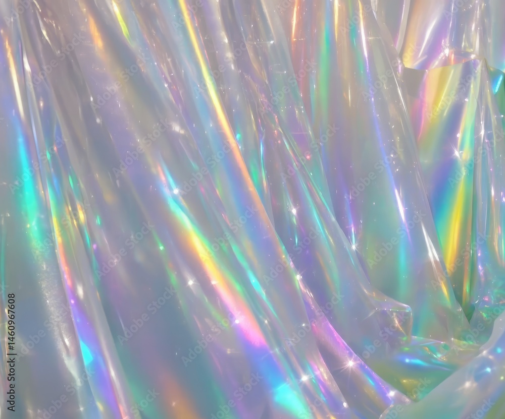 Poster abstract surface with iridescent colors displaying vibrant reflections and a soft texture
