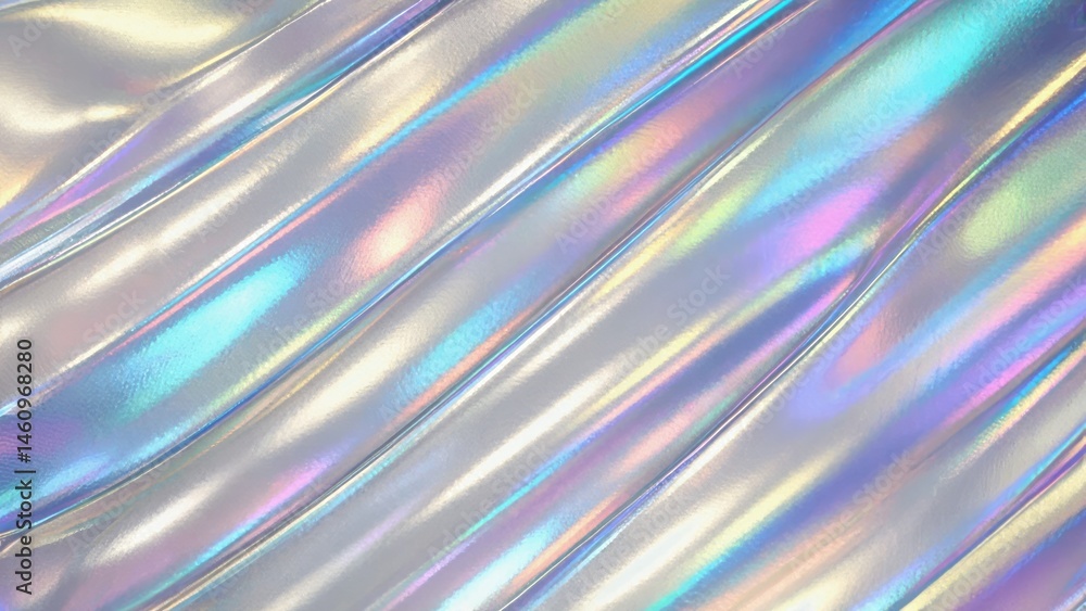 Poster colorful abstract background with smooth flowing patterns showcasing iridescent hues in a modern aes