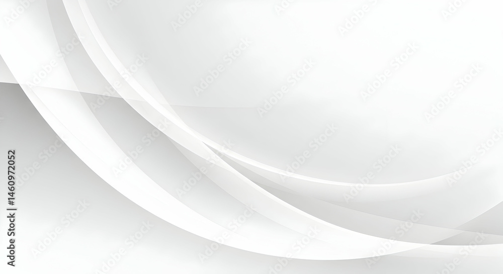Poster abstract white curve design background minimalist style