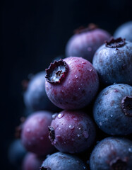 Obraz premium blueberries on a white background