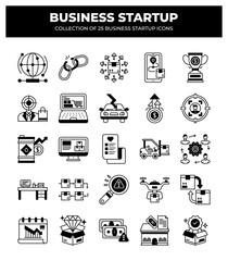 Business Startup Icons: 25 Essential Icons for Your Business