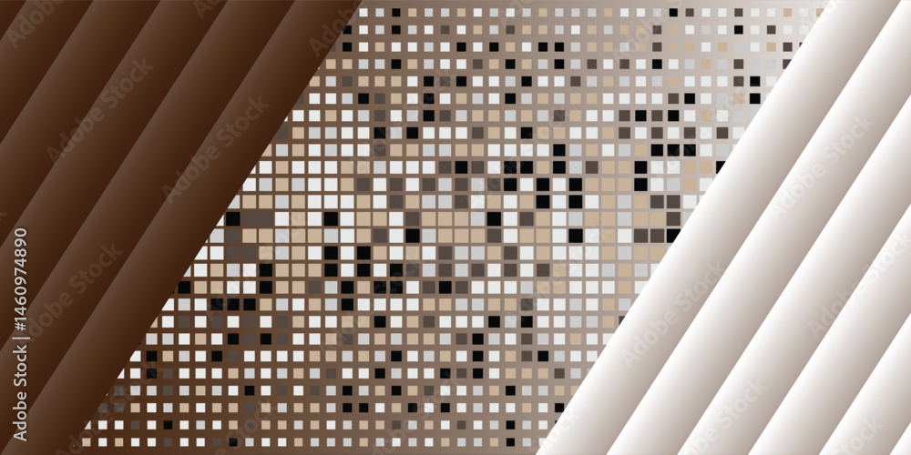 Poster center gradient dotted halftone texture. vanishing polka dot background. abstract gradient backgroun