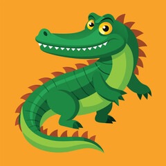 Naklejka premium crocodile vector 