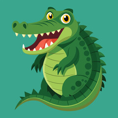 crocodile vector
