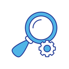 Research icon vector stock illustration