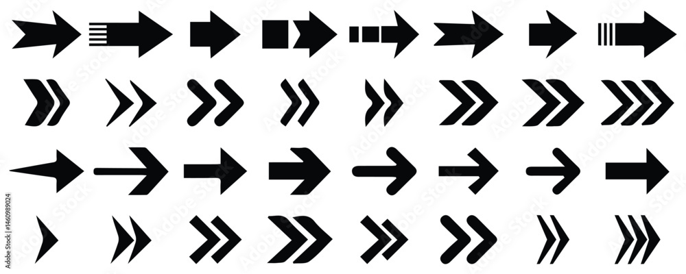 Aufkleber arrows big icon set. arrow. cursor, web design, set of arrows vector black arrow vector icon collect