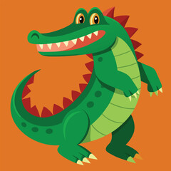 crocodile vector

