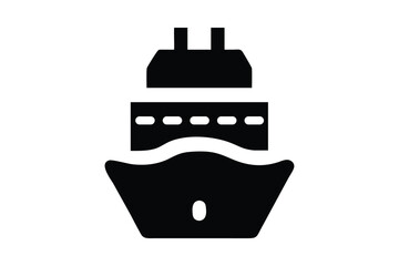 summer Water Boat silhouette vector