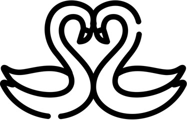 Love icons. Friendship Heart, Kiss and Love line icon. Vector illustration. Editable stroke. stock illustration