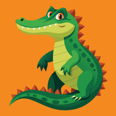 crocodile vector
