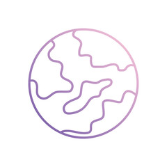 Global Reach icon vector stock illustration