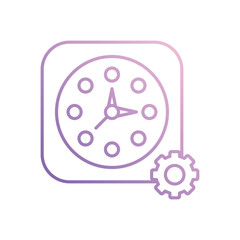 Time Management icon vector stock illustration