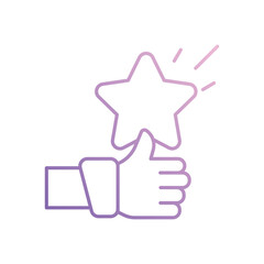 Thumb Up icon vector stock illustration