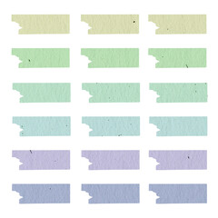 Obraz premium Collection of different pastel colored paper sticky notes, sticky marks, ribbons, labels, banners stickers.