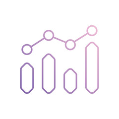 Growth icon vector stock illustration