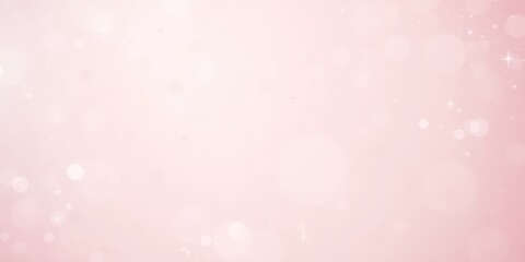 Soft Pink Abstract Background with Sparkling Lights and Bokeh Effects