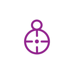 vector illustration of a woman icon