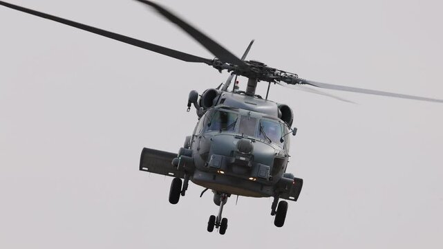 Black Hawk Helicopter Maneuver at Avalon Air Show