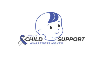 Child Support Awareness Month. background, banner, card, poster, template. Vector illustration.
