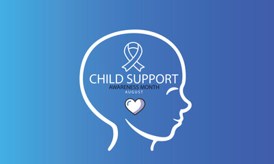 Child Support Awareness Month. background, banner, card, poster, template. Vector illustration.