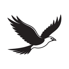 Indian Roller Flying Across Sky With Spread Wings