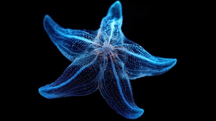 Abstract digital depiction of a star-shaped marine creature.