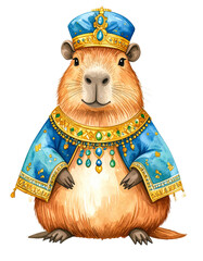 capybara cartoon transparent background