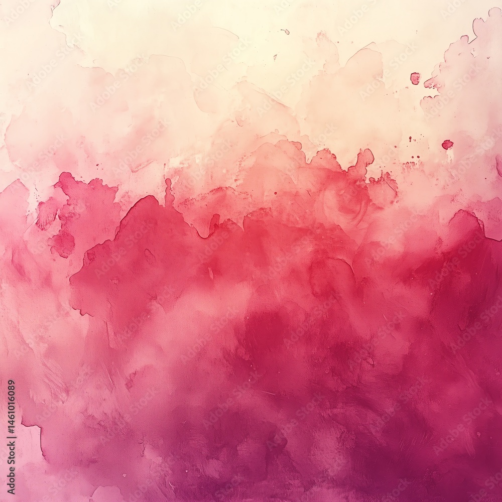Poster delicate pink watercolored texture with soft edges and ample copy space