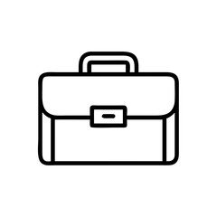 Briefcase Icon isolated on white