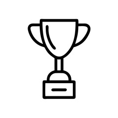  trophy Icon isolated on white