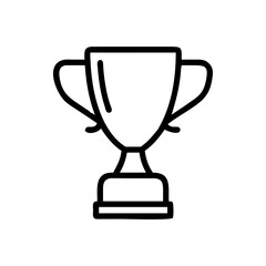  trophy Icon isolated on white