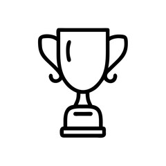  trophy Icon isolated on white
