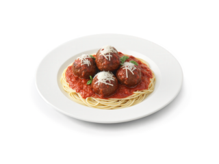 Venison Meatballs Venison meatballs cooked in a rich marinara sauce, served with spaghetti and grated Parmesan.