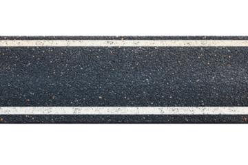 Asphalt with parallel lines