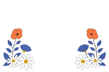 Wildflowers Bloom: Poppy, Daisy, Lavender & Cornflower in Nature's Palette

