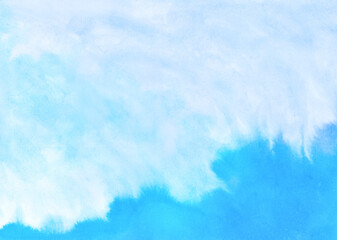 水色の水彩背景 