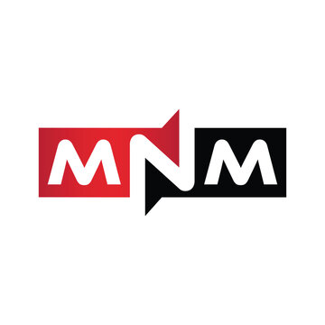 MNM Monogram Initial Letters Logo