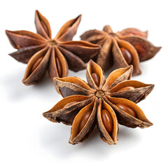 Star Anise Spice: Aromatic, Flavorful, and Medicinal Uses isolated background