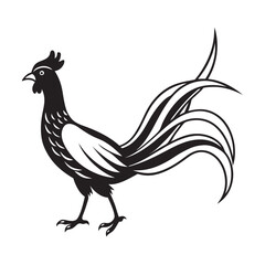 Golden Pheasant Strutting With Arched Tail Feathers