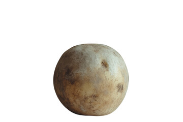 Fototapeta premium A single potato on black