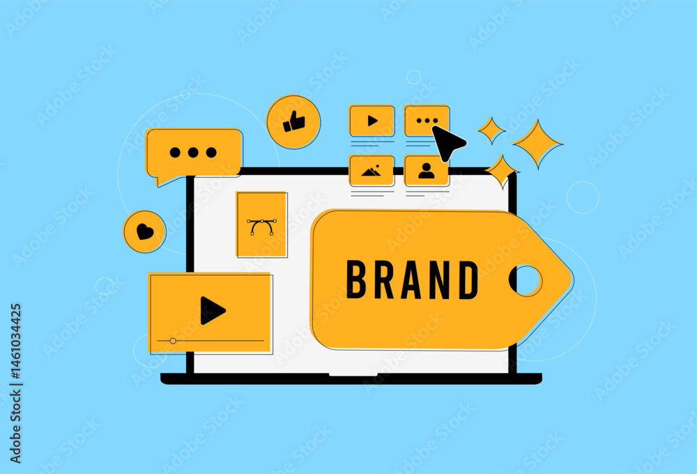 Poster visual storytelling in branding includes storyboards, photo collages and short video snippets to bui