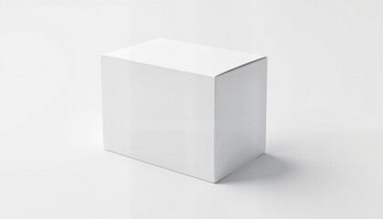Naklejka premium Blank white packaging box for product mockup display 