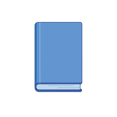 Blue book illustration vector