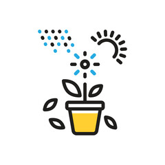 Multi color icon for spring